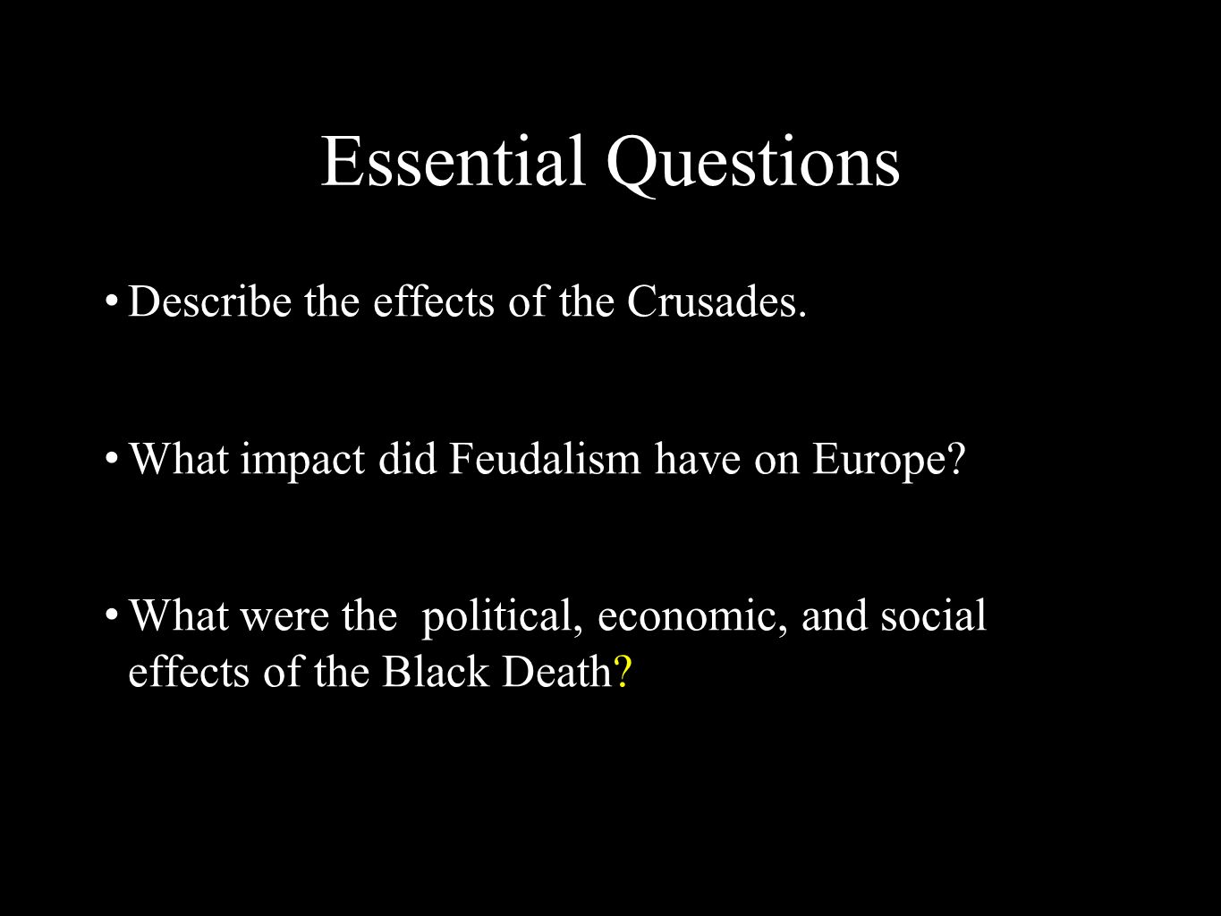 Hundred years war essay impact on feudalism